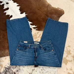Levi's Classic Blue Wide Leg Jeans